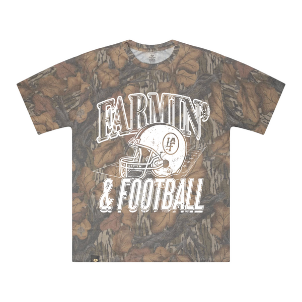 Farmin' & Football Camo Tee